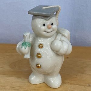 Vintage Lenox 2000 Graduation Snowman - June